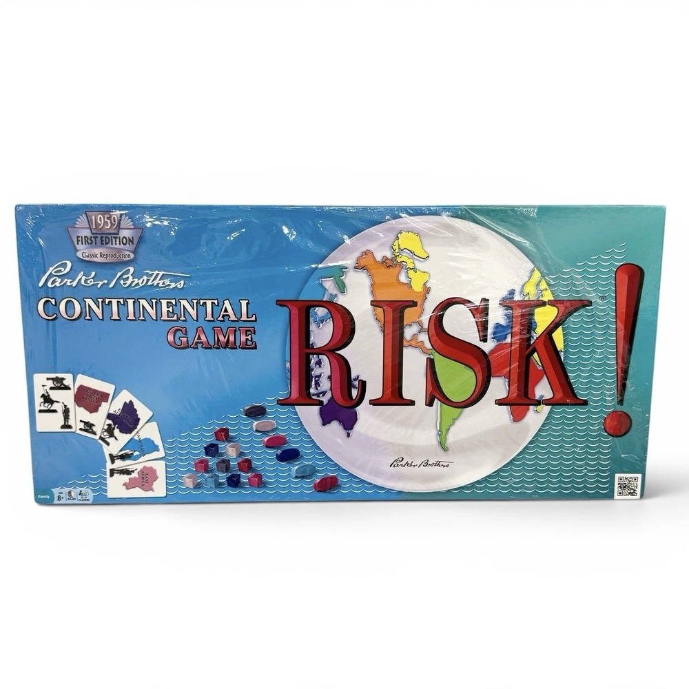 Risk Parker Brothers Continental Game 1959 First Edition Classic Reproduction